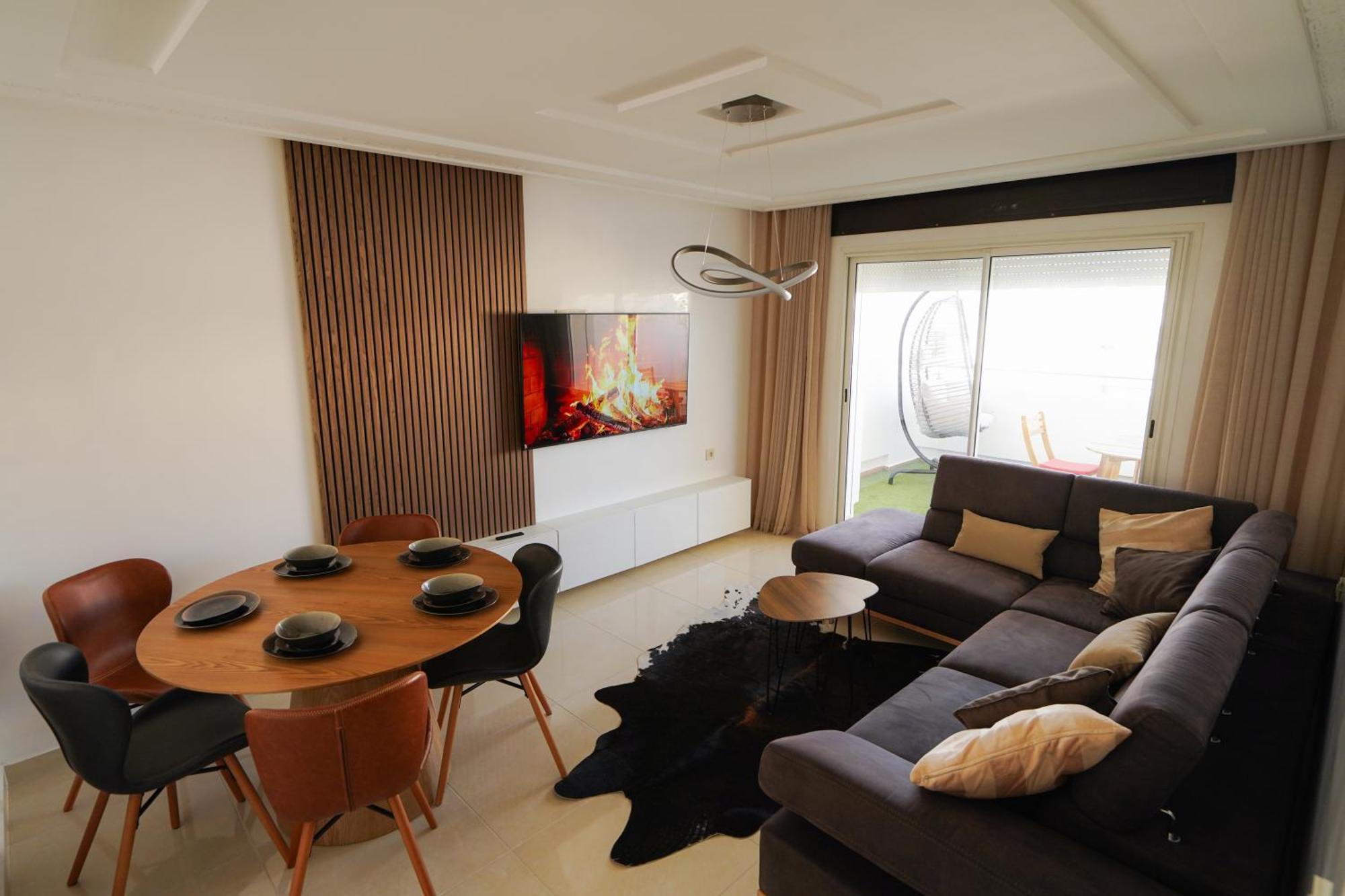 Appartement With Terasse 5 Min To Tanger Marina-Free Parking Exterior foto